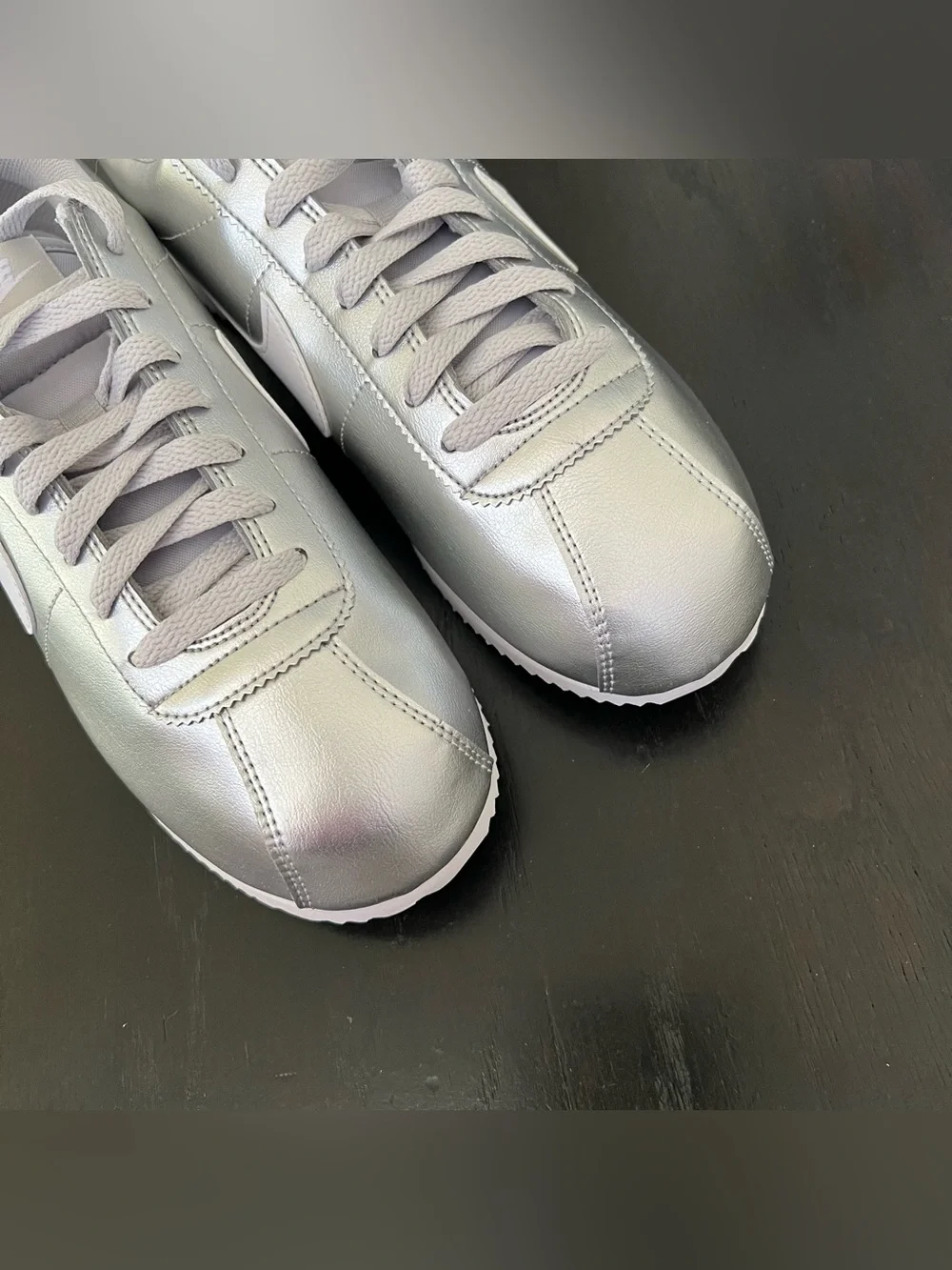 ✔️New✔️ NIKE Cortez Metallic Silver